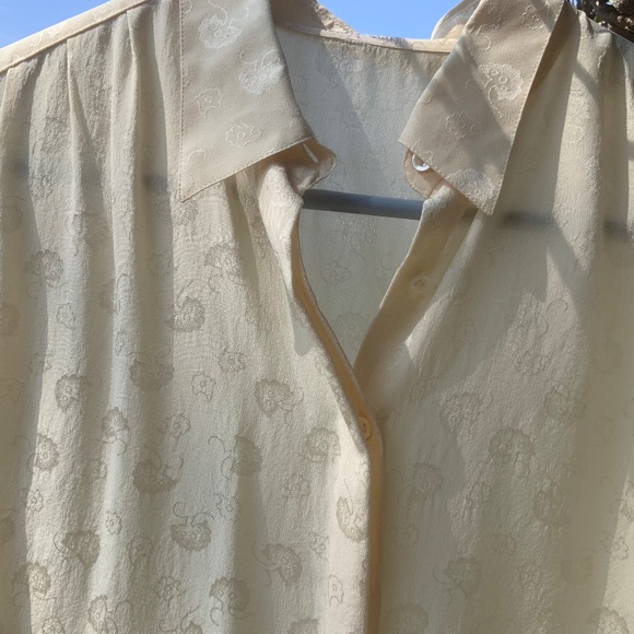 VINTAGE JACQUES BRITT 100% SILK BLOUSE - Picture 2 of 4